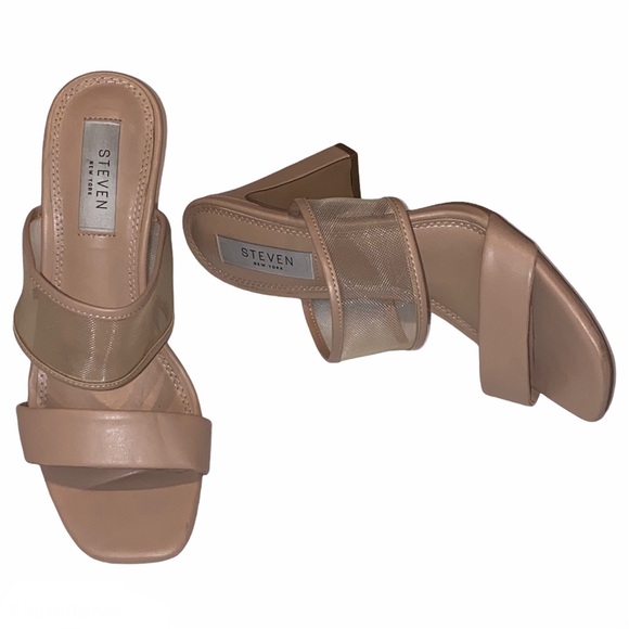 Steve Madden Shoes - Steven by Steve Madden Jessi Nude Sandals Heels